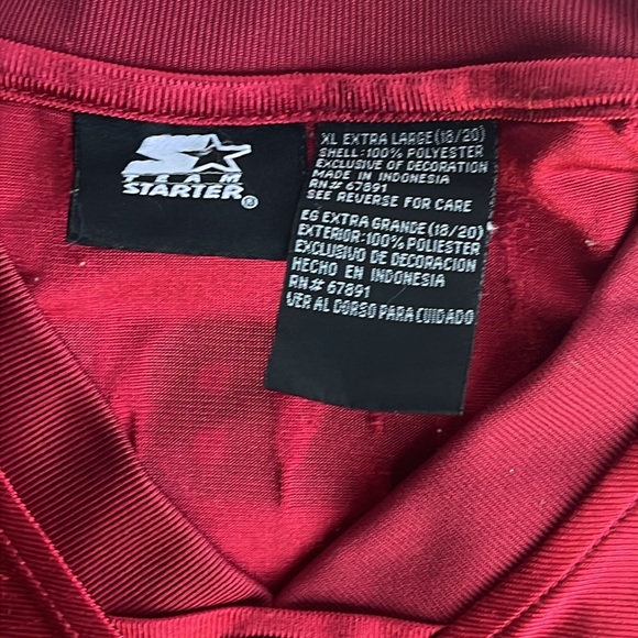 Alabama Crimson Tide Football Jersey Team Starter Kids Size XL 18 - 20 Bama - Picture 3 of 16